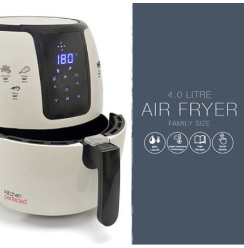 KitchenPerfected 4.0Ltr Digi-Touch Air Fryer - Cream