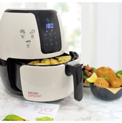 KitchenPerfected 4.0Ltr Digi-Touch Air Fryer - Cream