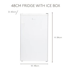 HR82W-E 48cm Fridge With Ice Box