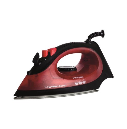 Hamilton Beach ProGlide 2200W Corded Steam Iron - Red & Black Hamilton Beach ProGlide 2200W Corded Steam Iron - Red & Black