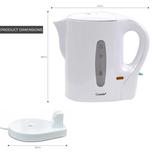 1 Litre Electric Cordless Travel Kitchen Kettle 1 Litre Electric Cordless Travel Kitchen Kettle