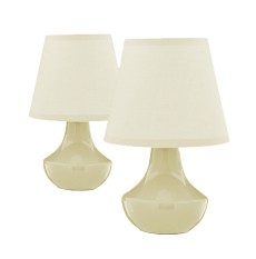 Table Lamp 11" Cream Pack 2 Table Lamp 11" Cream Pack 2
