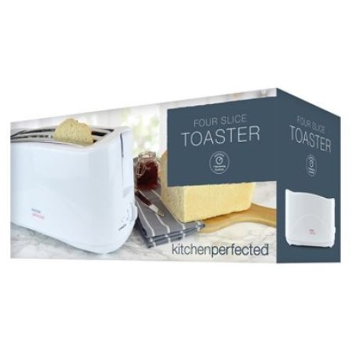 Kitchen Perfected Long Slot Toaster - White Kitchen Perfected Long Slot Toaster - White