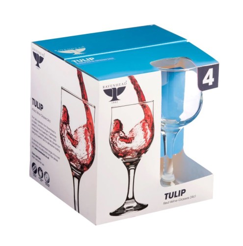 Wine Glasses Tulip Set of 4