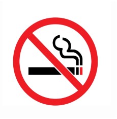 No Smoking Sign Pack of 3