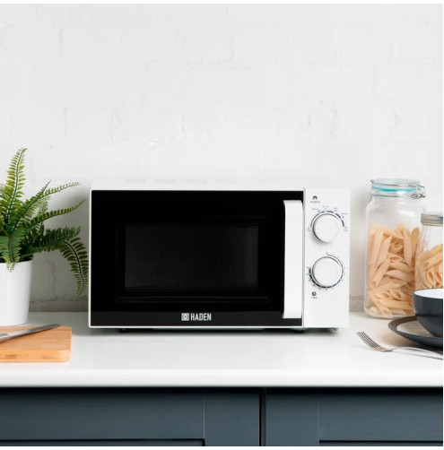 Haden 20L White Stainless Steel Interior Microwave