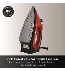 Hamilton Beach ProGlide 2200W Corded Steam Iron - Red & Black