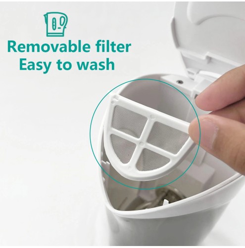 1 Litre Electric Cordless Travel Kitchen Kettle