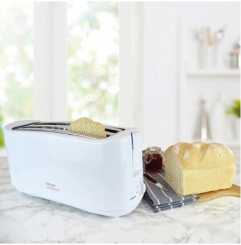 Kitchen Perfected Long Slot Toaster - White