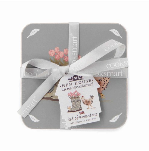 Cooksmart Coasters (Hen House Lane) Pk 4