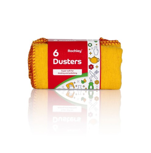 Rochley Yellow Dusters 6 Pack