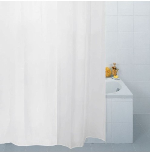 Professional Series Polyester Shower Curtain White