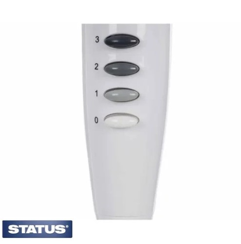 Status 16 Inch White Standing Fan with 3 Speed Settings