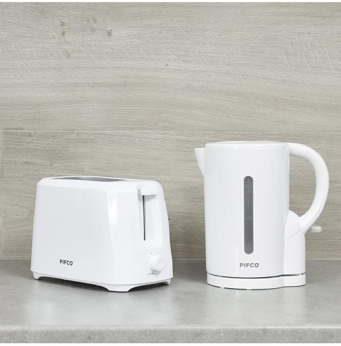 PIFCO® Essentials White 2 Slice Toaster