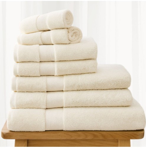 Luxury Bath Towel Ivory (Disc)