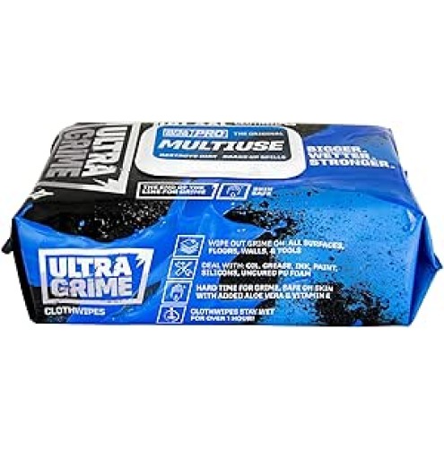 Ultragrime XXL Cloth Wipes Pack 100