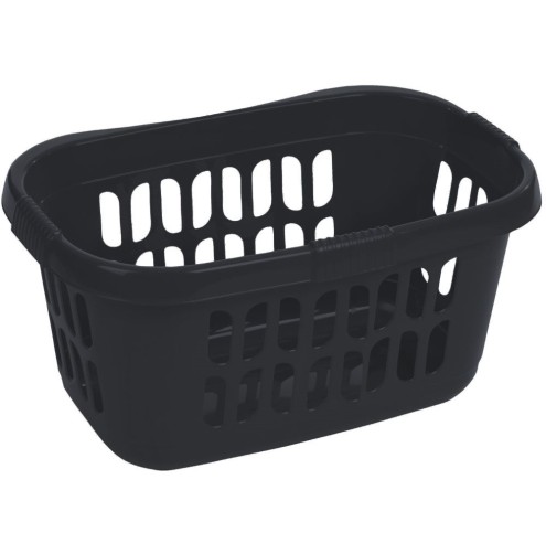 Whatmore Large Plastic Laundry Basket - Midnight