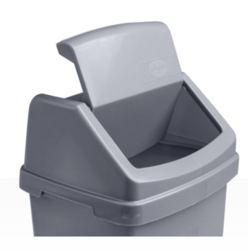 Casa Swing Top Bin 8 Litre - Silver