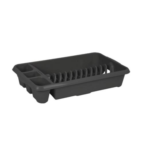 Plastic Compact Dish Drainer 18.5" x 11" - Midnight