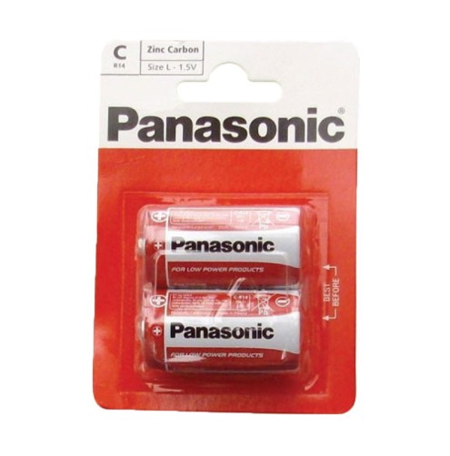 Panasonic 2 Pack C Batteries