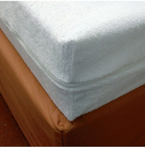 Type 3 all-over zip on Terry Towelling Waterproof Mattress Cover 72" X 30" X 6" (183cm x 76cm x 15cm)