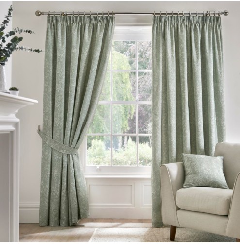 Aveline ready made curtains Green