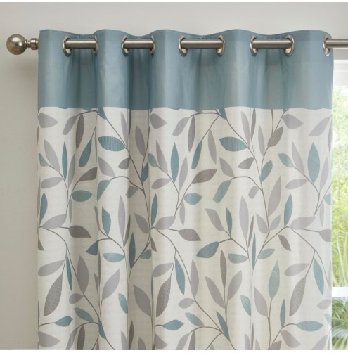 Beechwood ready made curtains Duck Egg