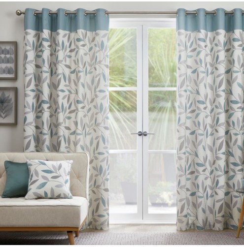 Beechwood ready made curtains Duck Egg