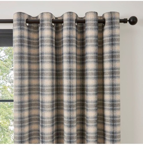 Everett ready made curtains Grey