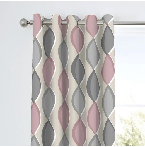 Lennox Ready made curtains - Blush