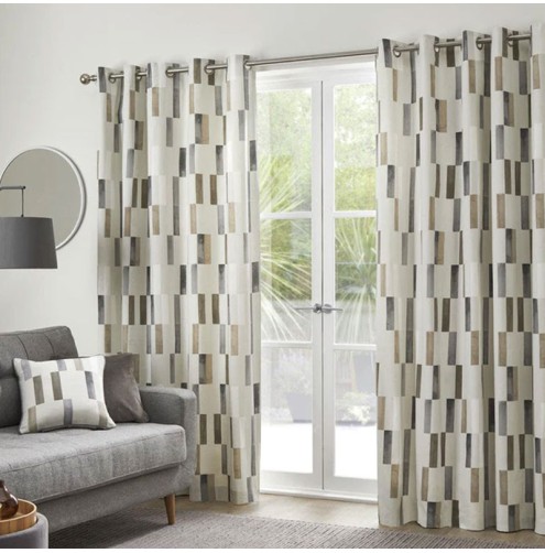 Oakland Ready Made Curtains - Natural