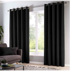 Sorbonne Ready Made Curtains - Black
