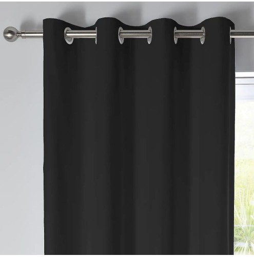 Sorbonne Ready Made Curtains - Black