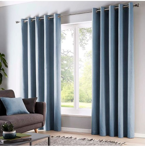 Sorbonne Ready Made Curtains - Blue