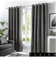 Sorbonne Ready Made Curtains - Charcoal