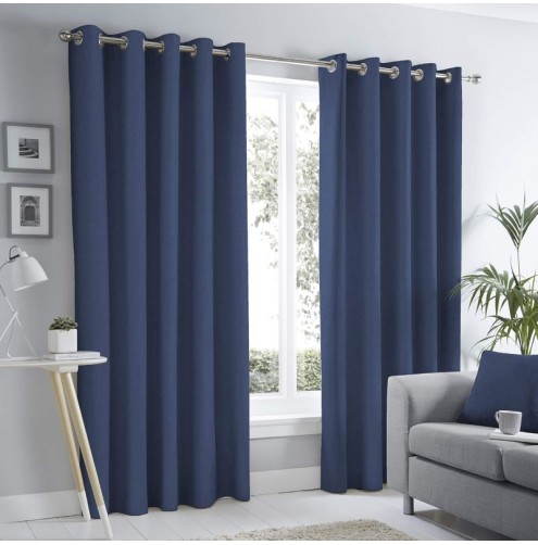 Sorbonne Ready Made Curtains - Navy