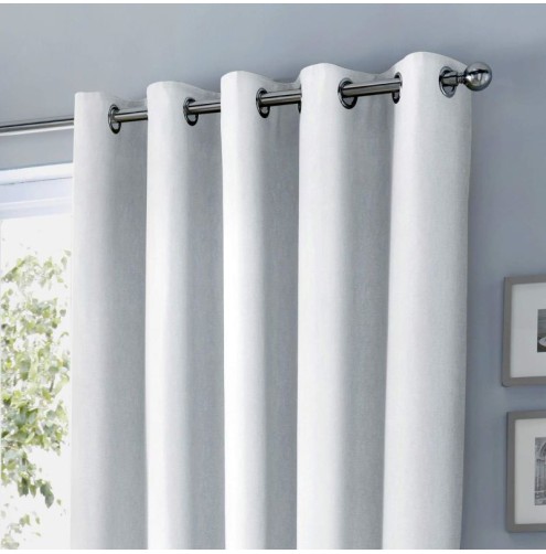 Sorbonne Ready Made Curtains - White Sorbonne Ready Made Curtains - White