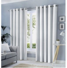 Sorbonne Ready Made Curtains - White