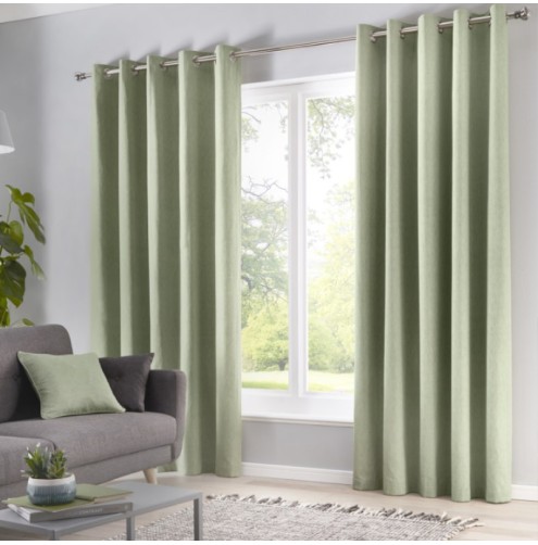 Sorbonne Ready Made Curtains - Green