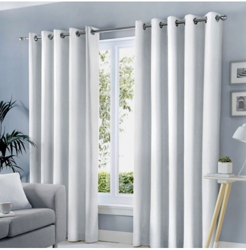 Sorbonne Ready Made Curtains - White