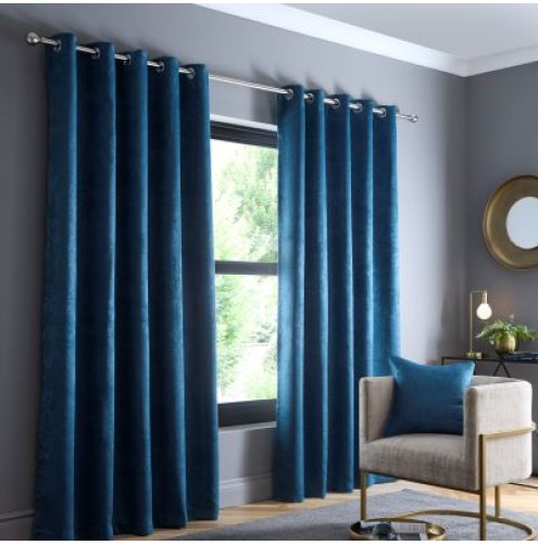 Strata Ready Made Curtains - Teal