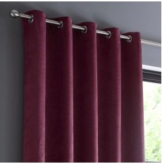 Strata Ready Made Curtains - Wine