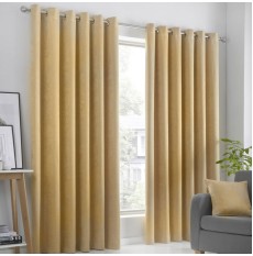 Strata Ready Made Curtains - Ochre
