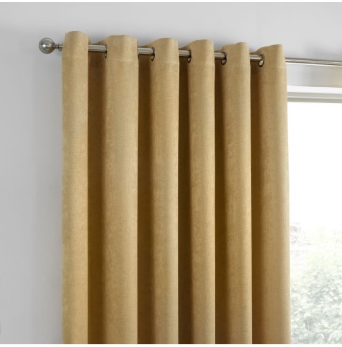Strata Ready Made Curtains - Ochre Strata Ready Made Curtains - Ochre