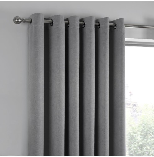 Strata Ready Made Curtains - Silver Strata Ready Made Curtains - Silver