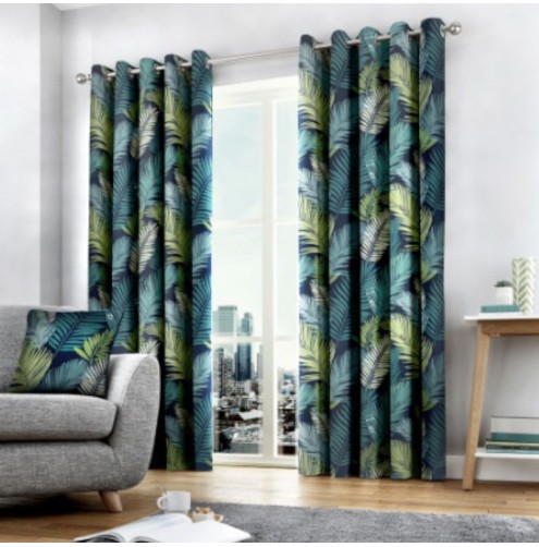 Tropical Ready Made Curtains - Multi