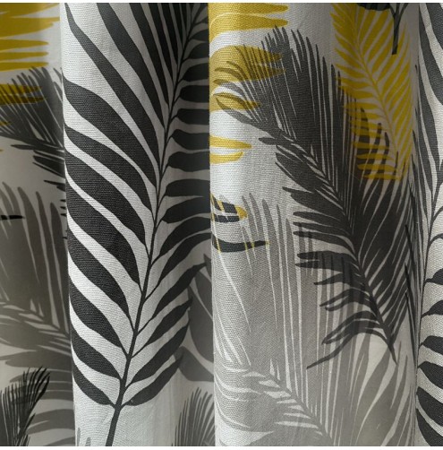 Tropical Ready Made Curtains - Ochre
