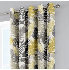 Tropical Ready Made Curtains - Ochre