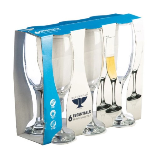 Essentials Flute Glasses Set of 6