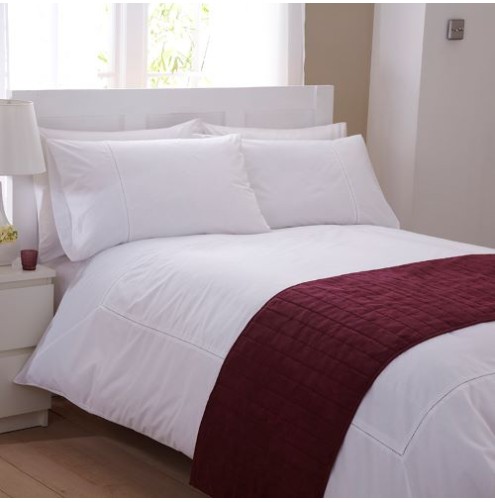 Faux Suede Runner 94" X 20" Burgundy  (Disc)